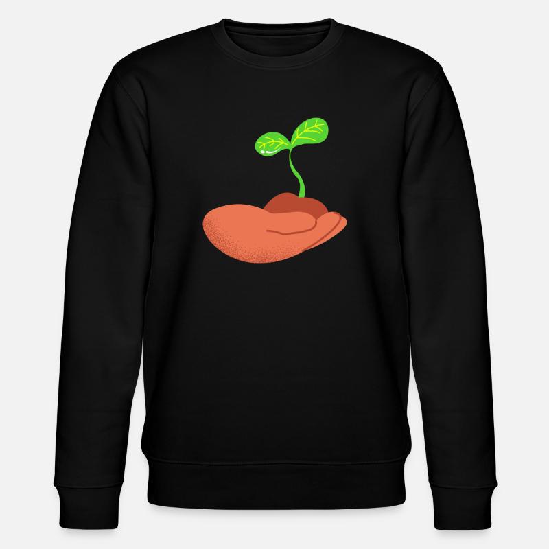 Pflanze - Stanley/Stella Unisex Bio-Sweatshirt CHANGER  - Schwarz