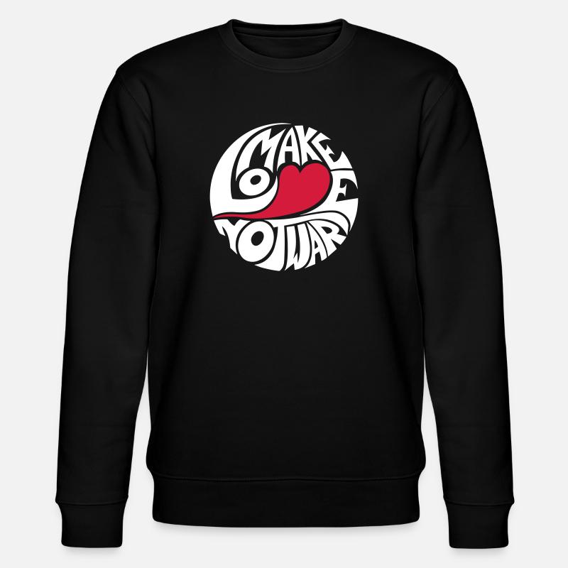 Make Love Not War - Stanley/Stella Unisex Bio-Sweatshirt CHANGER - Schwarz