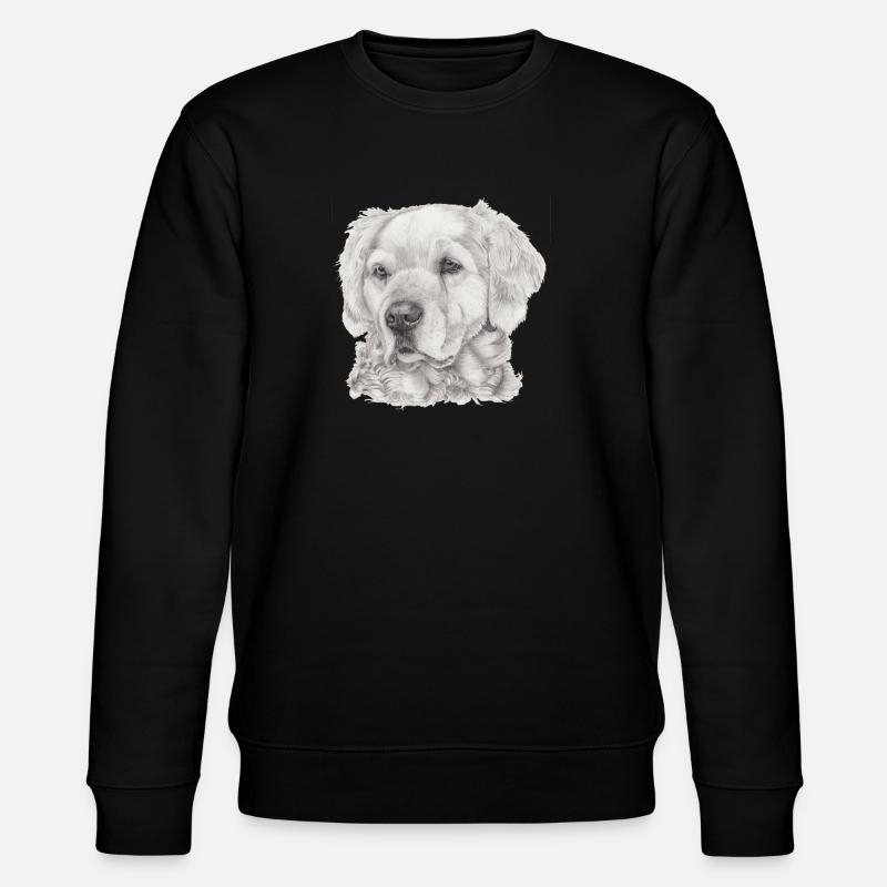 Golden Retriever - Stanley/Stella Unisex Bio-Sweatshirt CHANGER  - Schwarz