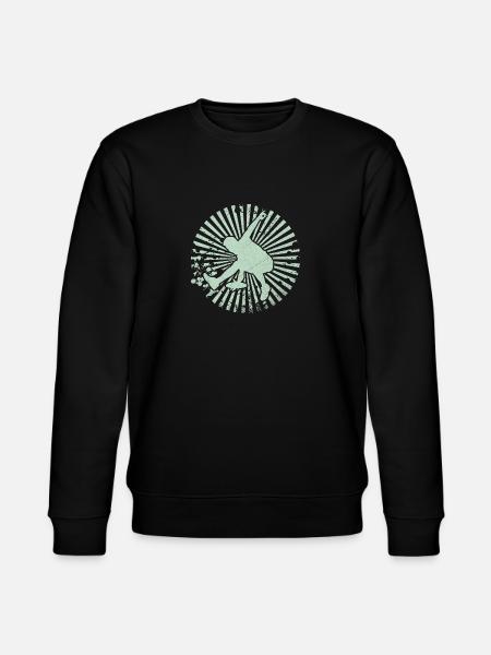 ultimate frisbee disc golf gift - Stanley/Stella CHANGER Unisex Organic Sweatshirt - black
