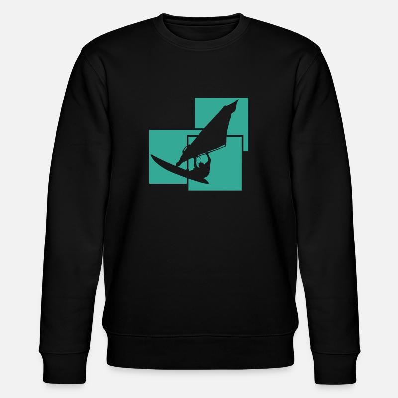 Windsurfen - Stanley/Stella Unisex Bio-Sweatshirt CHANGER  - Schwarz