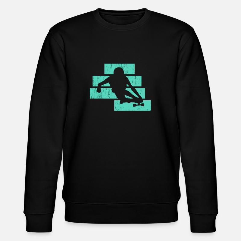 Longboard - Stanley/Stella Unisex Bio-Sweatshirt CHANGER  - Schwarz