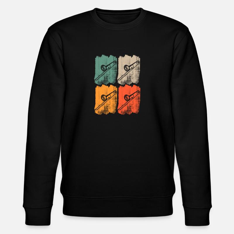 Trombone retro - Sweat bio CHANGER Stanley/Stella Unisexe - noir