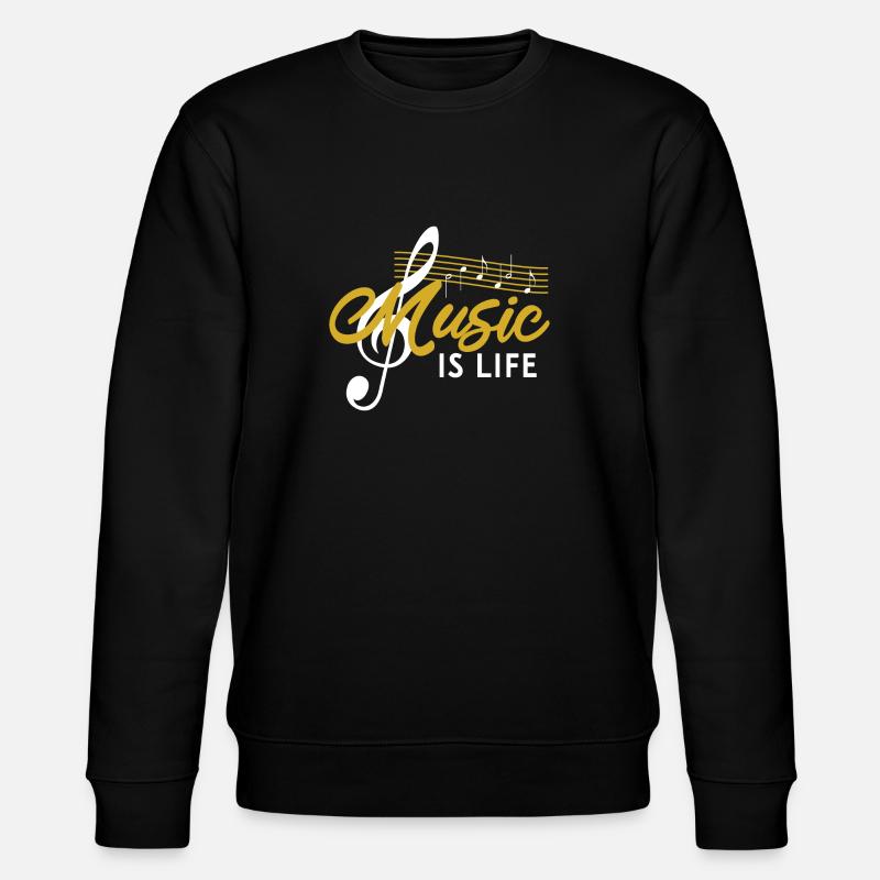 Musik Musical - Stanley/Stella Unisex Bio-Sweatshirt CHANGER  - Schwarz