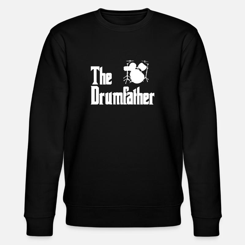 The Drumfather Drummer Drums - Stanley/Stella Unisex Bio-Sweatshirt CHANGER - Schwarz