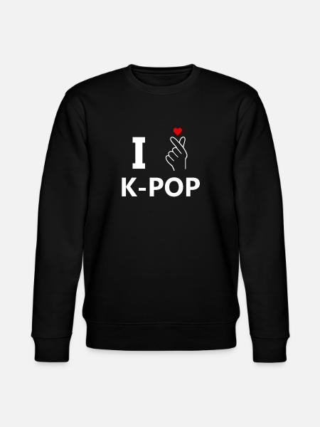I love K-Pop - Stanley/Stella CHANGER Unisex Organic Sweatshirt - black