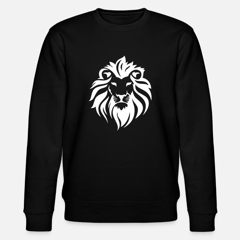 Weißer Löwe - Stanley/Stella Unisex Bio-Sweatshirt CHANGER  - Schwarz