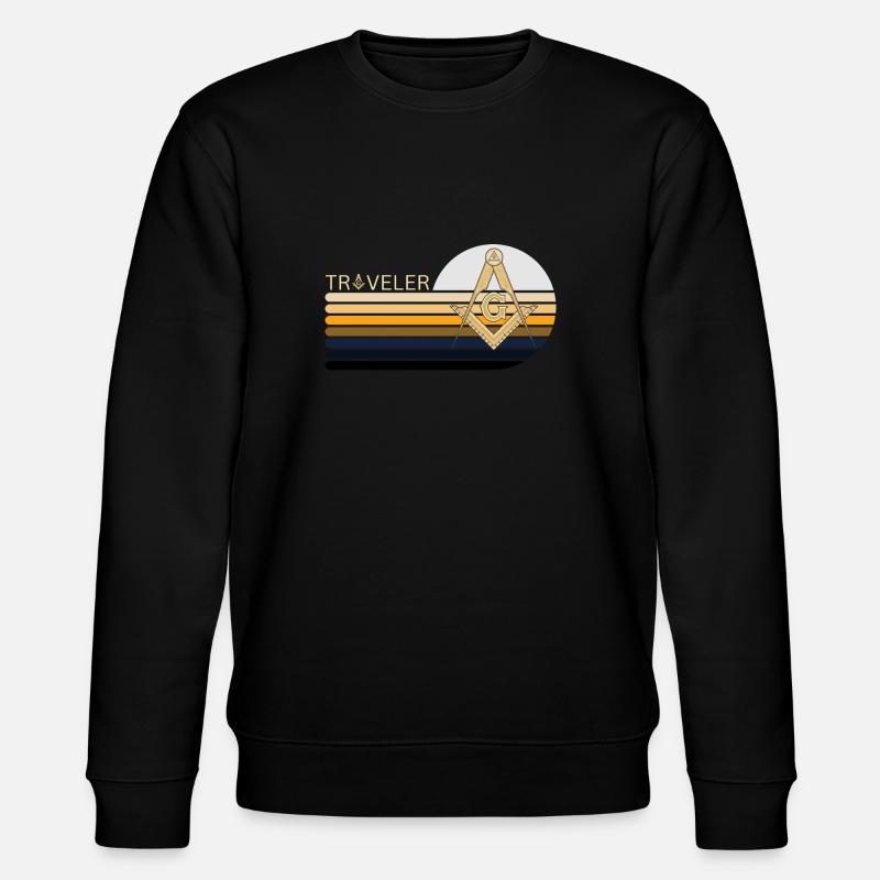 Francs-maçons Franc-maçonnerie Compass Tshirt - Sweat bio CHANGER Stanley/Stella Unisexe - noir