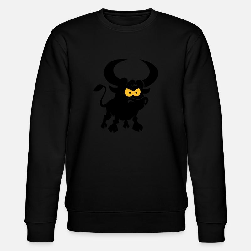 vl087b_stier_2c - Stanley/Stella Unisex Bio-Sweatshirt CHANGER  - Schwarz
