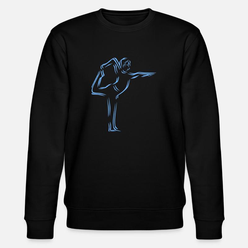 Yoga, Übung - Stanley/Stella Unisex Bio-Sweatshirt CHANGER  - Schwarz