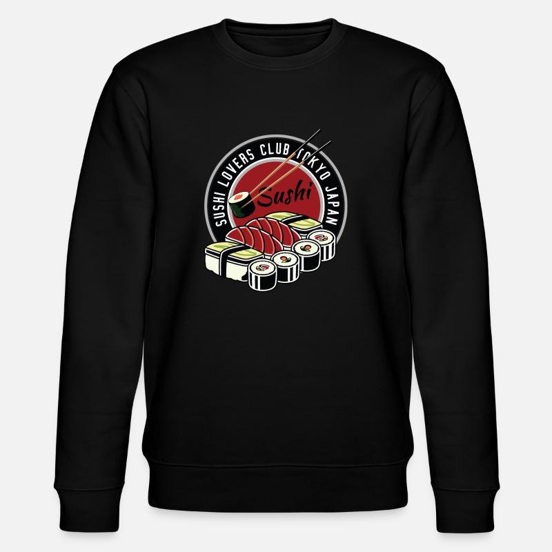 Sushi club - Stanley/Stella Unisex Bio-Sweatshirt CHANGER  - Schwarz