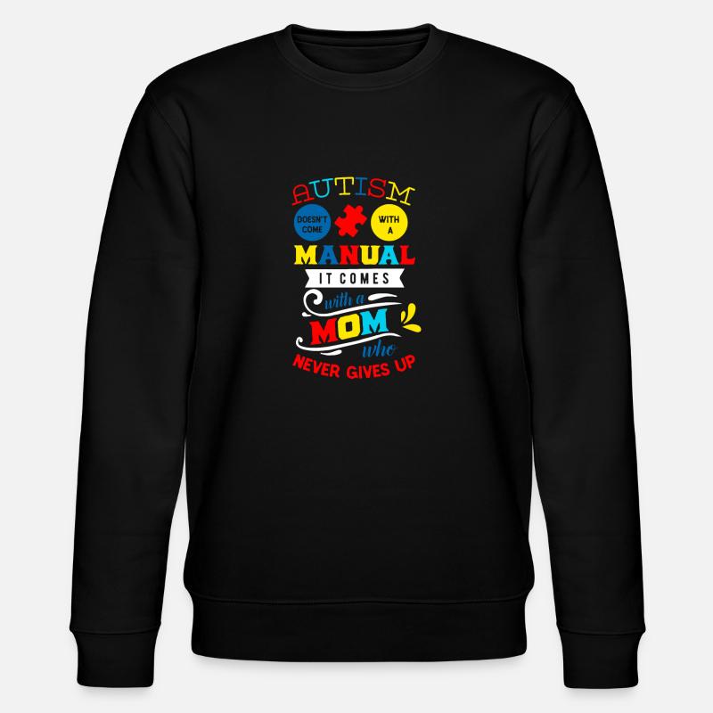 Autismus Mutter Mom Geschenk - Stanley/Stella Unisex Bio-Sweatshirt CHANGER - Schwarz