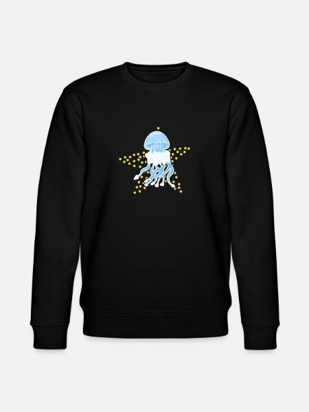 Jellyfish jellyfish starfish gift - Stanley/Stella CHANGER Unisex Organic Sweatshirt - black