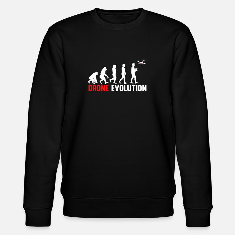 Drone Evolution - Stanley/Stella CHANGER Unisex Organic Sweatshirt - black