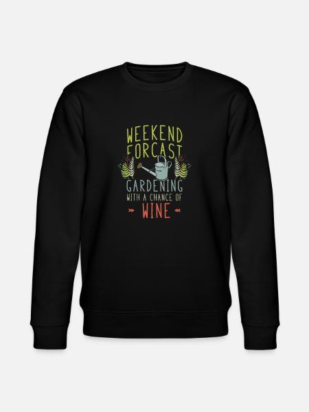 Hobby Gardener Weekend Wine - Stanley/Stella CHANGER Unisex Organic Sweatshirt - black