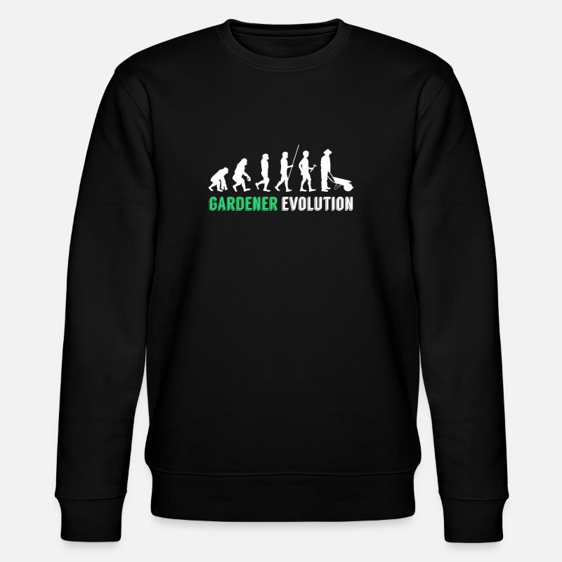 Evolution du jardinier - Sweat bio CHANGER Stanley/Stella Unisexe - noir
