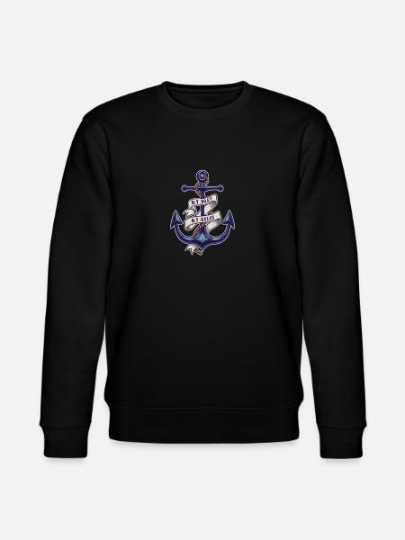 Ancre de bateau - Sweat bio CHANGER Stanley/Stella Unisexe - noir