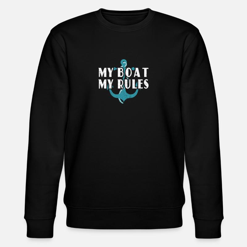 Mon bateau Mes règles! - Sweat bio CHANGER Stanley/Stella Unisexe - noir