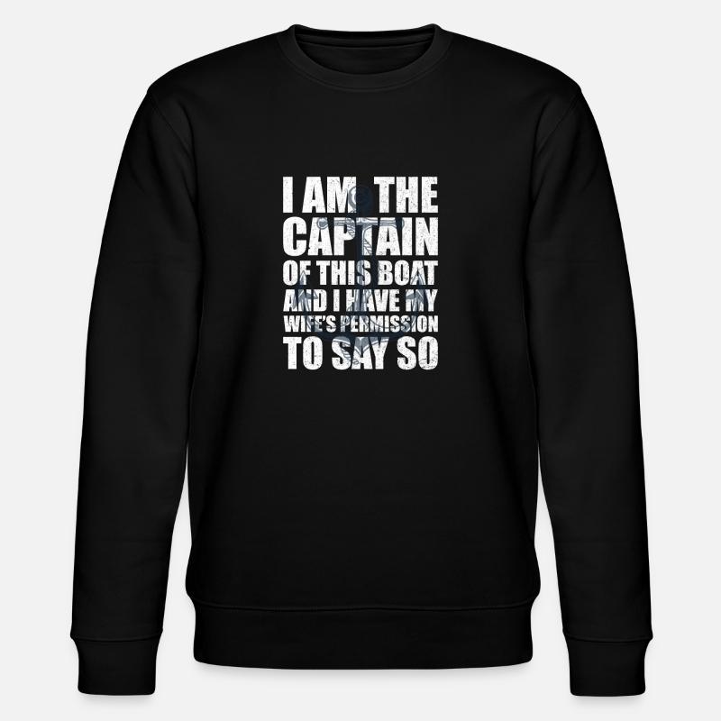 Capitaine skipper - Sweat bio CHANGER Stanley/Stella Unisexe - noir