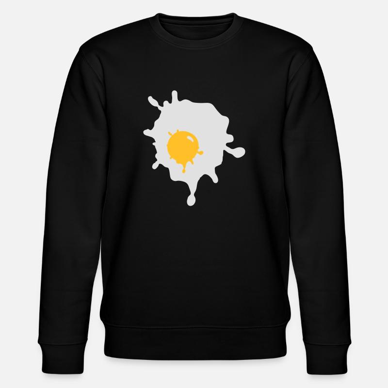 Fried egg - V2 - Stanley/Stella CHANGER Unisex Organic Sweatshirt - black