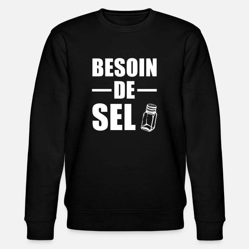 Besoin de Sel - Sweat bio CHANGER Stanley/Stella Unisexe - noir