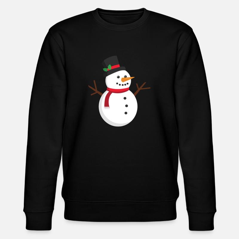 Schneemann - Stanley/Stella Unisex Bio-Sweatshirt CHANGER  - Schwarz