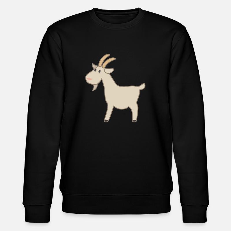 Ziege - Stanley/Stella Unisex Bio-Sweatshirt CHANGER  - Schwarz