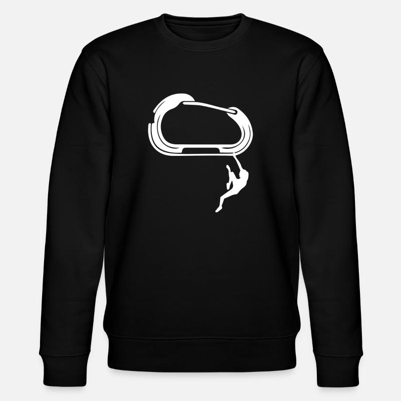 Bouldern Klettern Climbing - Stanley/Stella Unisex Bio-Sweatshirt CHANGER  - Schwarz