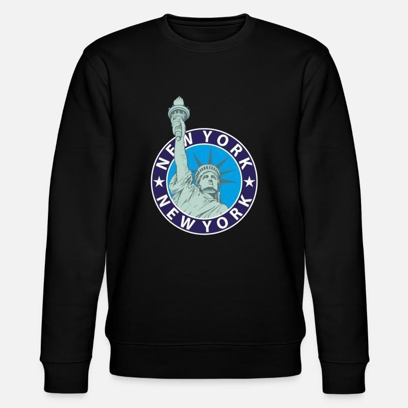 New York Freiheitsstatue - Stanley/Stella Unisex Bio-Sweatshirt CHANGER  - Schwarz