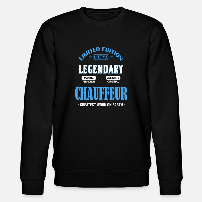 FAHRER - Stanley/Stella Unisex Bio-Sweatshirt CHANGER  - Schwarz