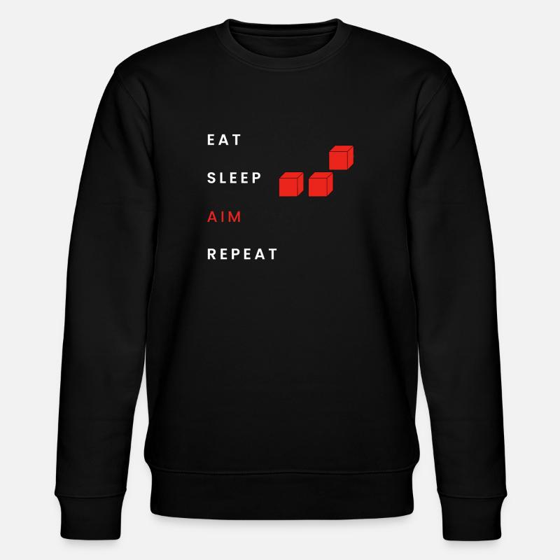 Manger Sommeil Objectif Répéter - Sweat bio CHANGER Stanley/Stella Unisexe - noir