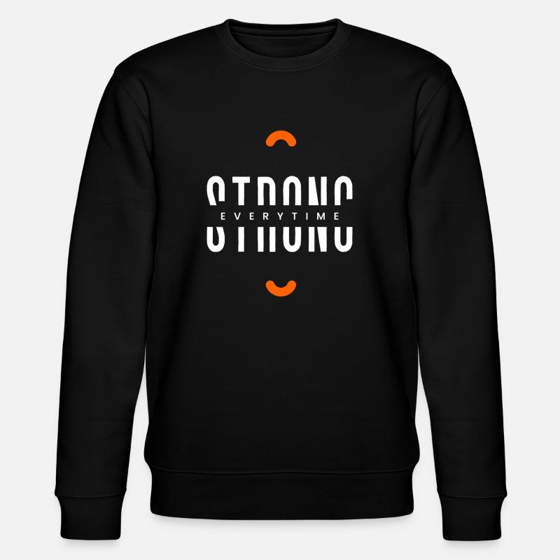 Strong everytime - Stanley/Stella Unisex Bio-Sweatshirt CHANGER  - Schwarz