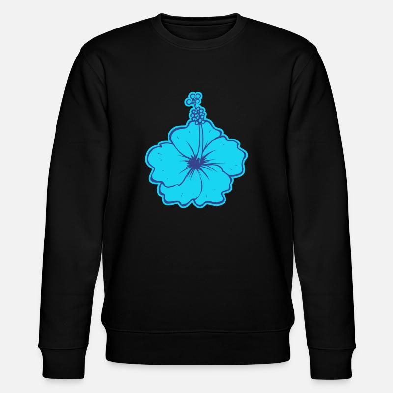 La fleur d'Hibiscus - Sweat bio CHANGER Stanley/Stella Unisexe - noir