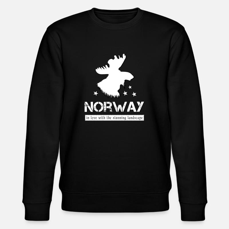 Norway norge - Stanley/Stella Unisex Bio-Sweatshirt CHANGER  - Schwarz