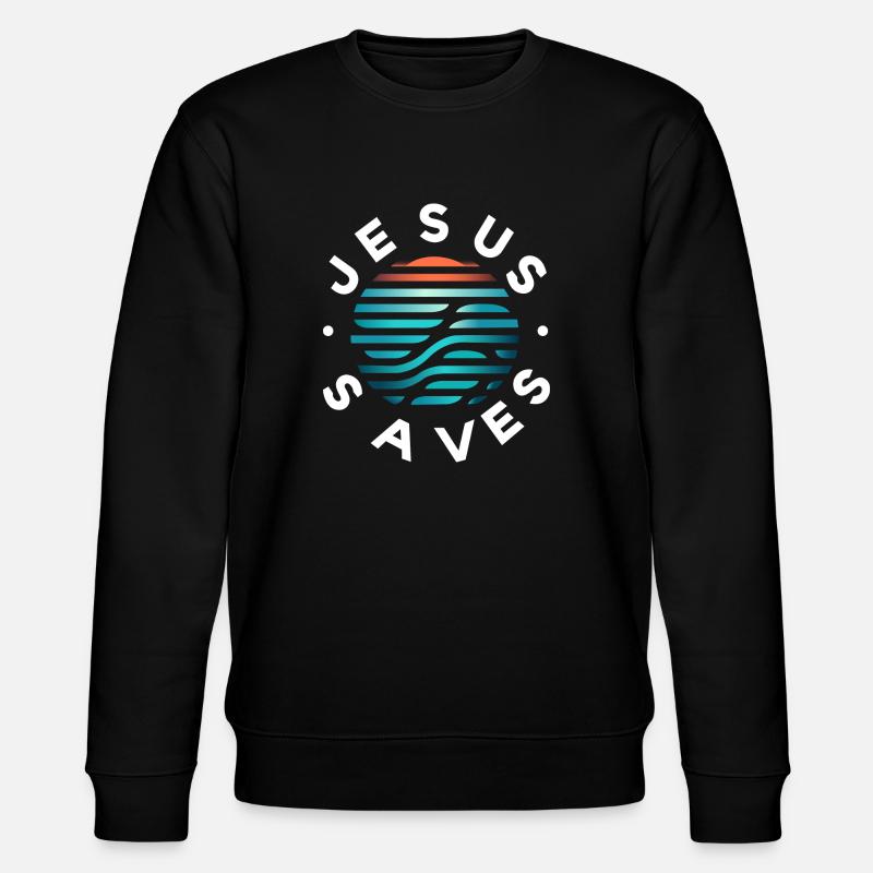 Jésus sauve - Sweat bio CHANGER Stanley/Stella Unisexe - noir