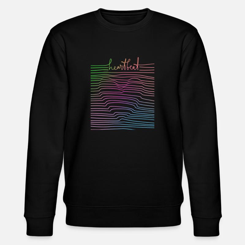 Heartbeat - Stanley/Stella Unisex Bio-Sweatshirt CHANGER - Schwarz