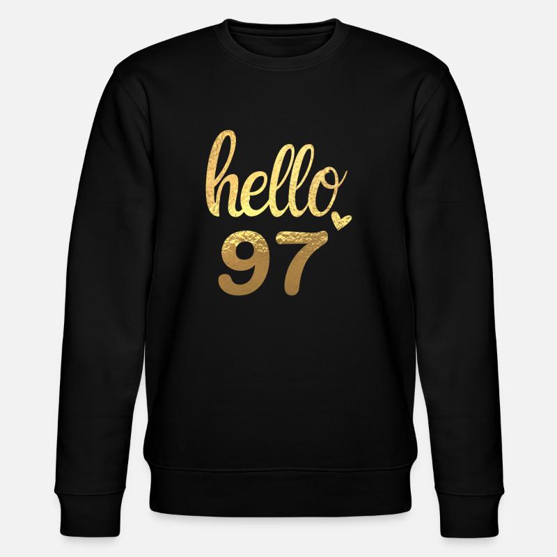 Hallo 97 gold - Stanley/Stella Unisex Bio-Sweatshirt CHANGER  - Schwarz