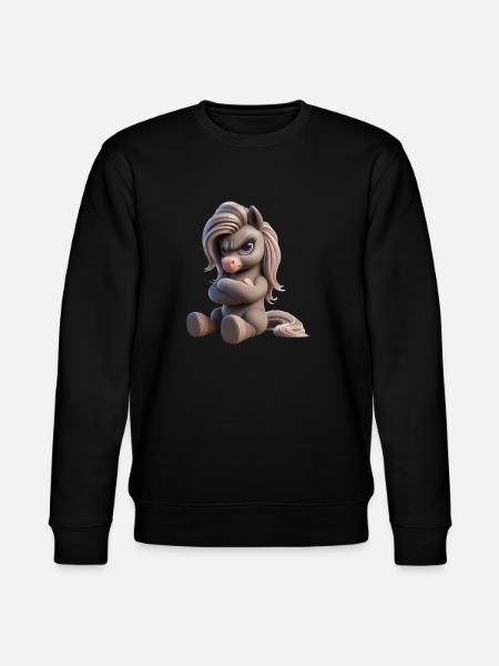 Pony grim 1 - Stanley/Stella CHANGER Unisex Organic Sweatshirt - black