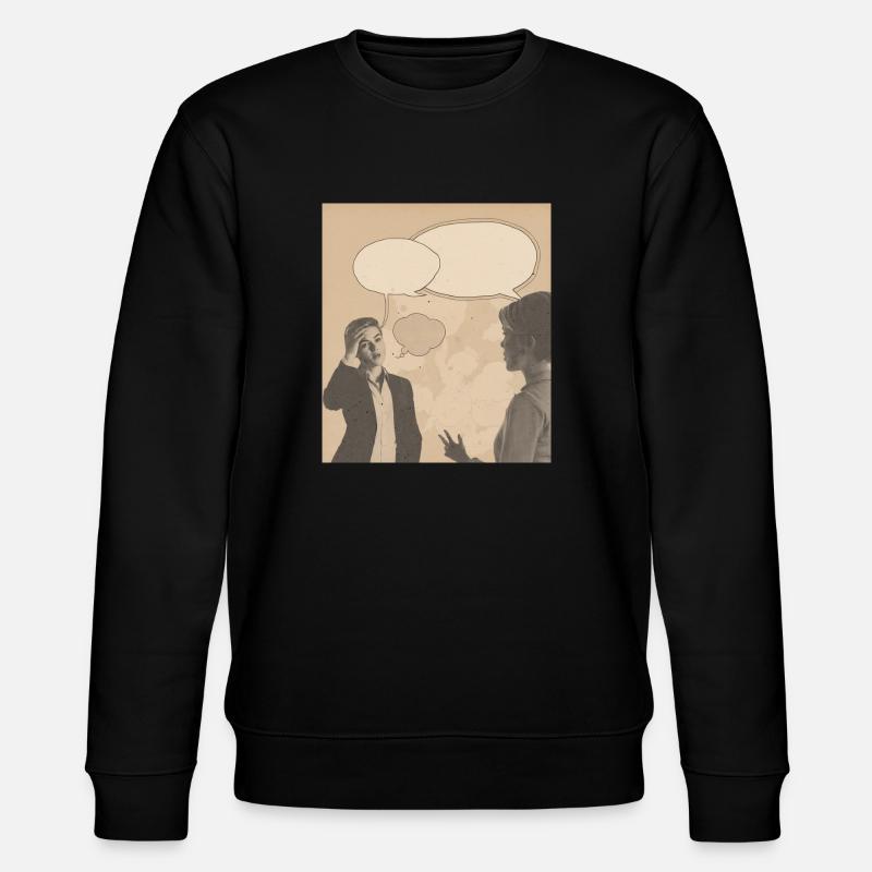 Conversation rétro - Sweat bio CHANGER Stanley/Stella Unisexe - noir