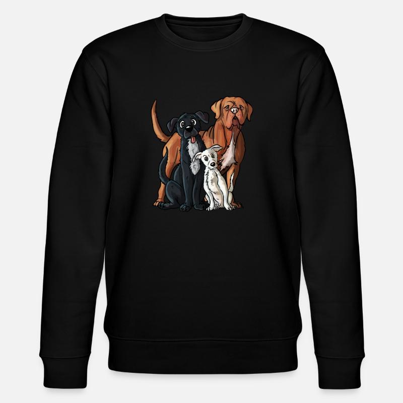 Dogs - Stanley/Stella Unisex Bio-Sweatshirt CHANGER  - Schwarz