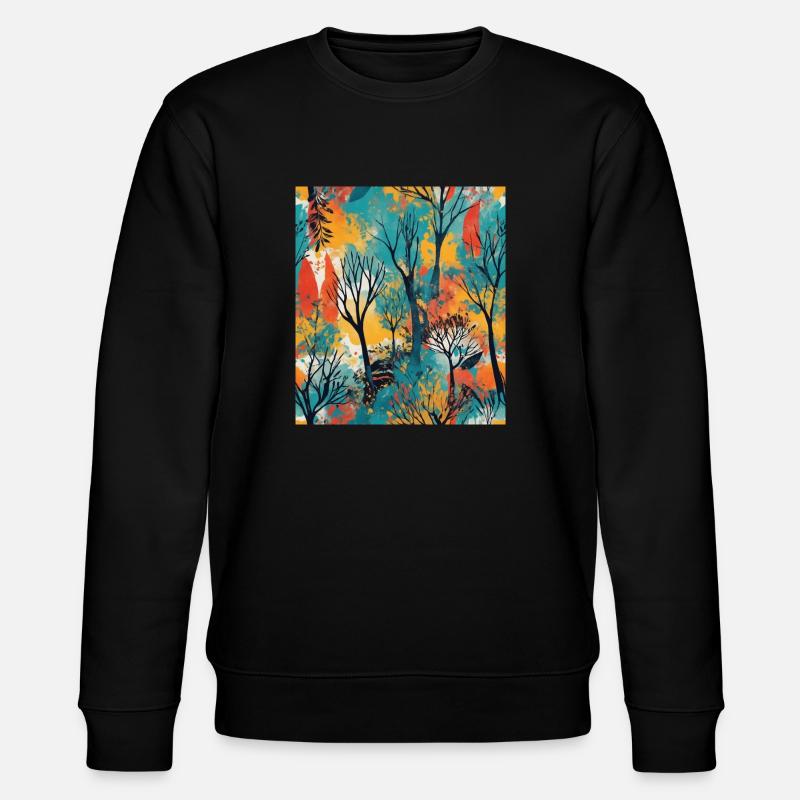 Forêt abstraite - Sweat bio CHANGER Stanley/Stella Unisexe - noir