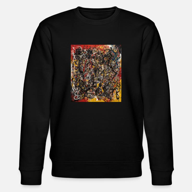 Abstrakt - Stanley/Stella Unisex Bio-Sweatshirt CHANGER  - Schwarz