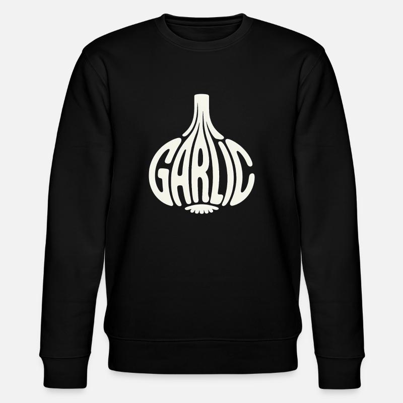 Knoblauch - Cool Vegetable Logo - Stanley/Stella Unisex Bio-Sweatshirt CHANGER  - Schwarz