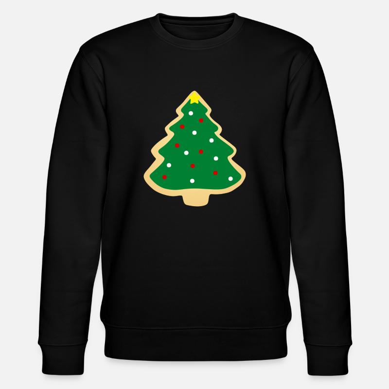 Weihnachtsbaum-Plätzchen - Stanley/Stella Unisex Bio-Sweatshirt CHANGER  - Schwarz