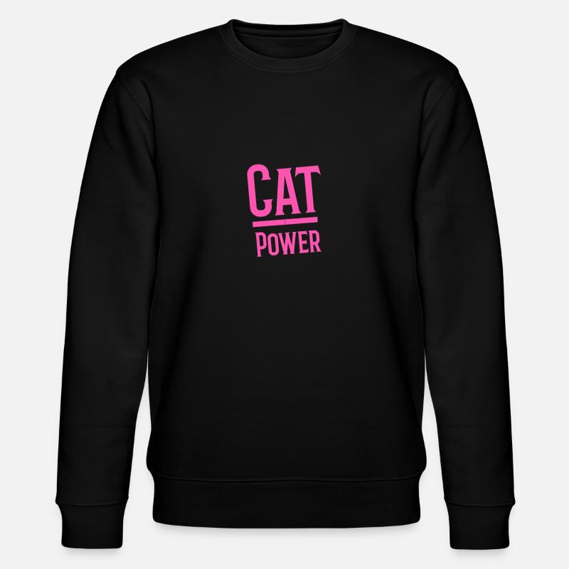 Cat Power - Stanley/Stella Unisex Bio-Sweatshirt CHANGER  - Schwarz