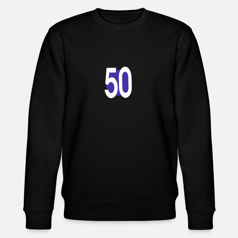 50 Geburtstag - Stanley/Stella Unisex Bio-Sweatshirt CHANGER  - Schwarz