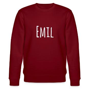 Emil - Stanley/Stella Unisex Bio-Sweatshirt CHANGER  - Burgunderrot - Vorne - Nik (191cm) & Marisol (170cm)