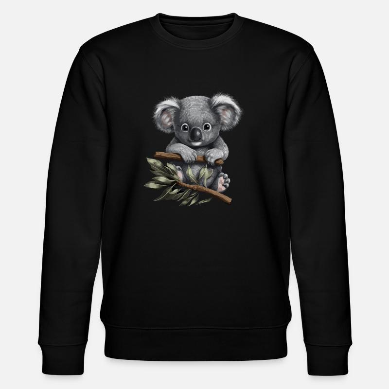 Koala Mignon Koala Bear Bébé - Sweat bio CHANGER Stanley/Stella Unisexe - noir