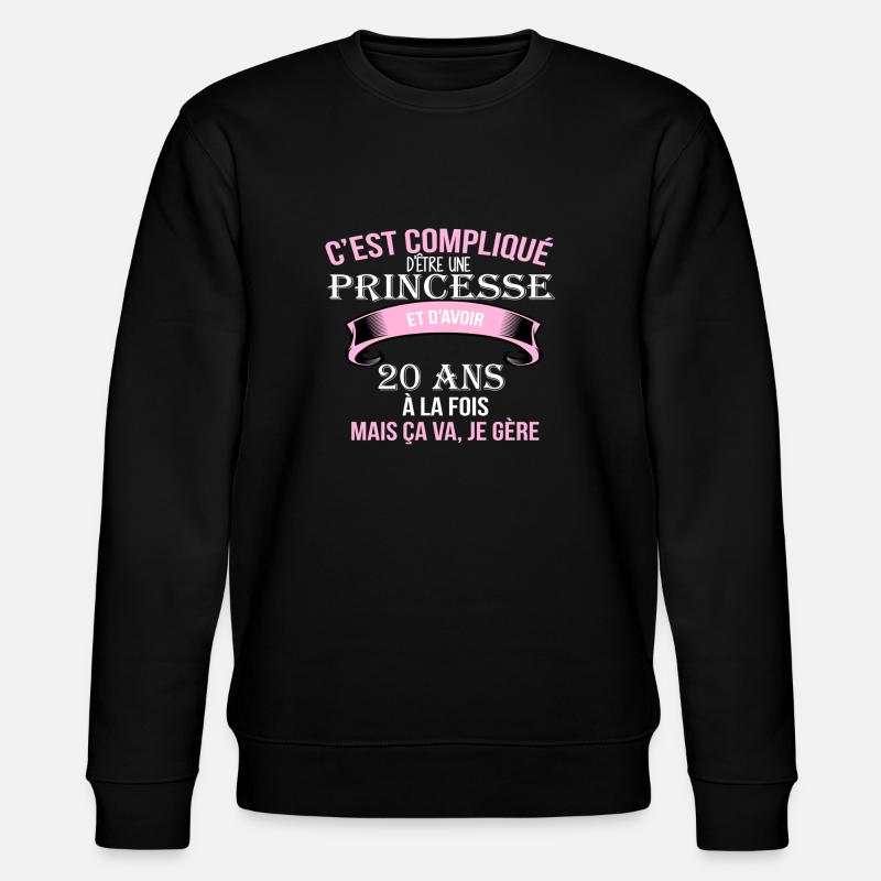 20 ans - Sweat bio CHANGER Stanley/Stella Unisexe - noir