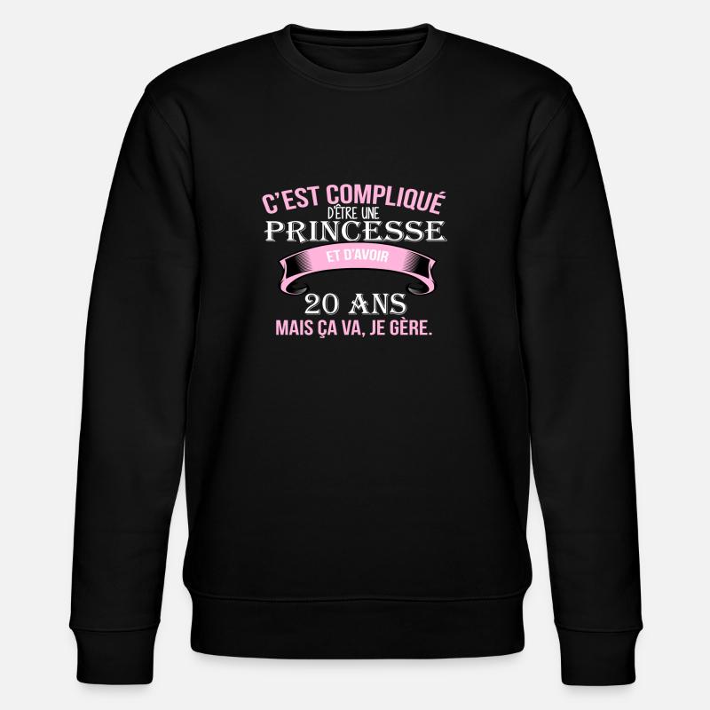 20 Jahre - Stanley/Stella Unisex Bio-Sweatshirt CHANGER  - Schwarz